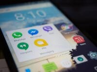 black android smartphone